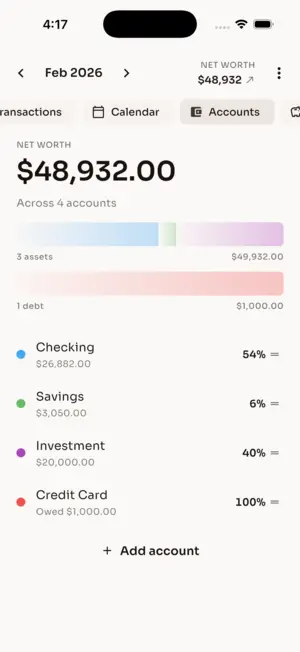 Budget44 — Accounts